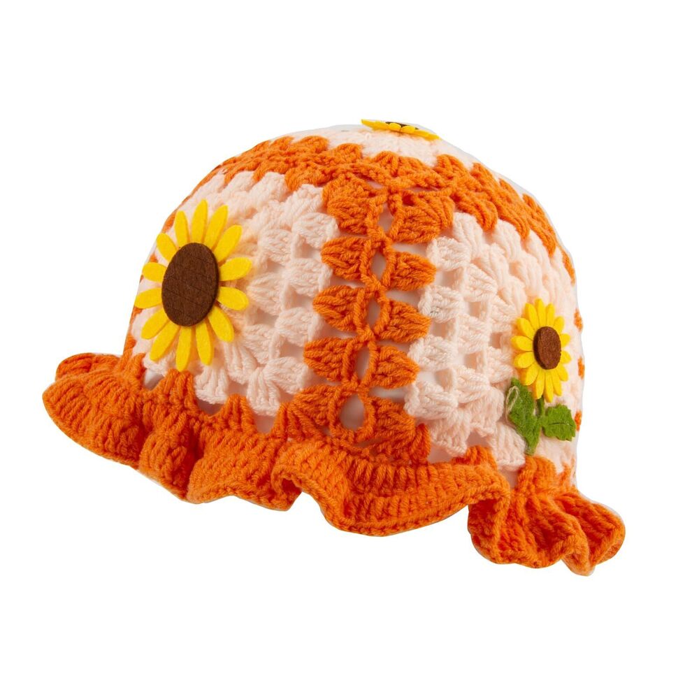 4726 Crochet Bucket Hat Crochet Hat Handmade Knitted Hat Foldable Floral